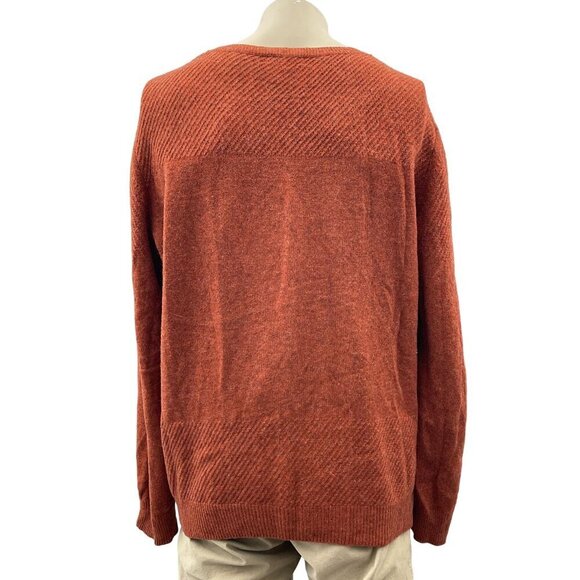 A.P.C Lambs Wool Crewneck Pullover Sweater‎ Orange Mens Medium - Picture 2 of 13